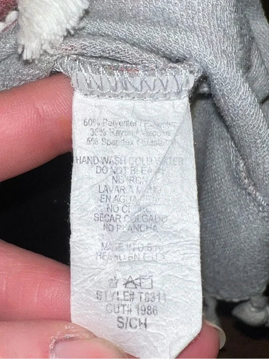 12 Pm By Mon Pink Red Blue Americana Stripe Tassel Sleeveless Tank Top Size S - Picture 8 of 8